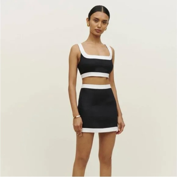 Reformation Dresses & Skirts - Reformation Black and White Women's Skirt Set